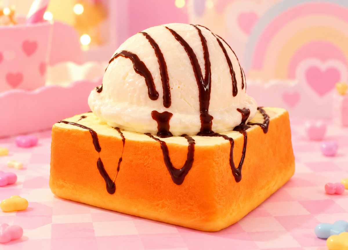 Ice-Cream Toast Squishy