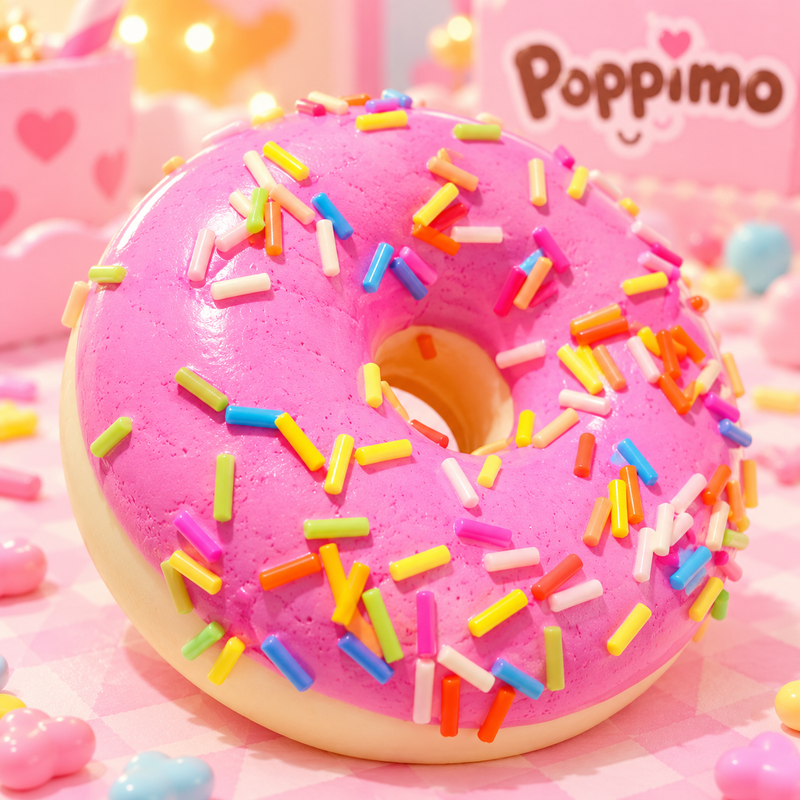 Pink Sprinkle Donut Squishy