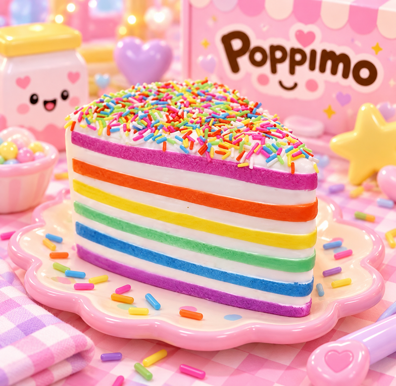 Rainbow Birthday Cake Squishy